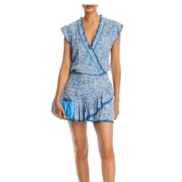 Poupette St. Barth Small V Neck Estelle Mini Dress - Picture 2 of 11